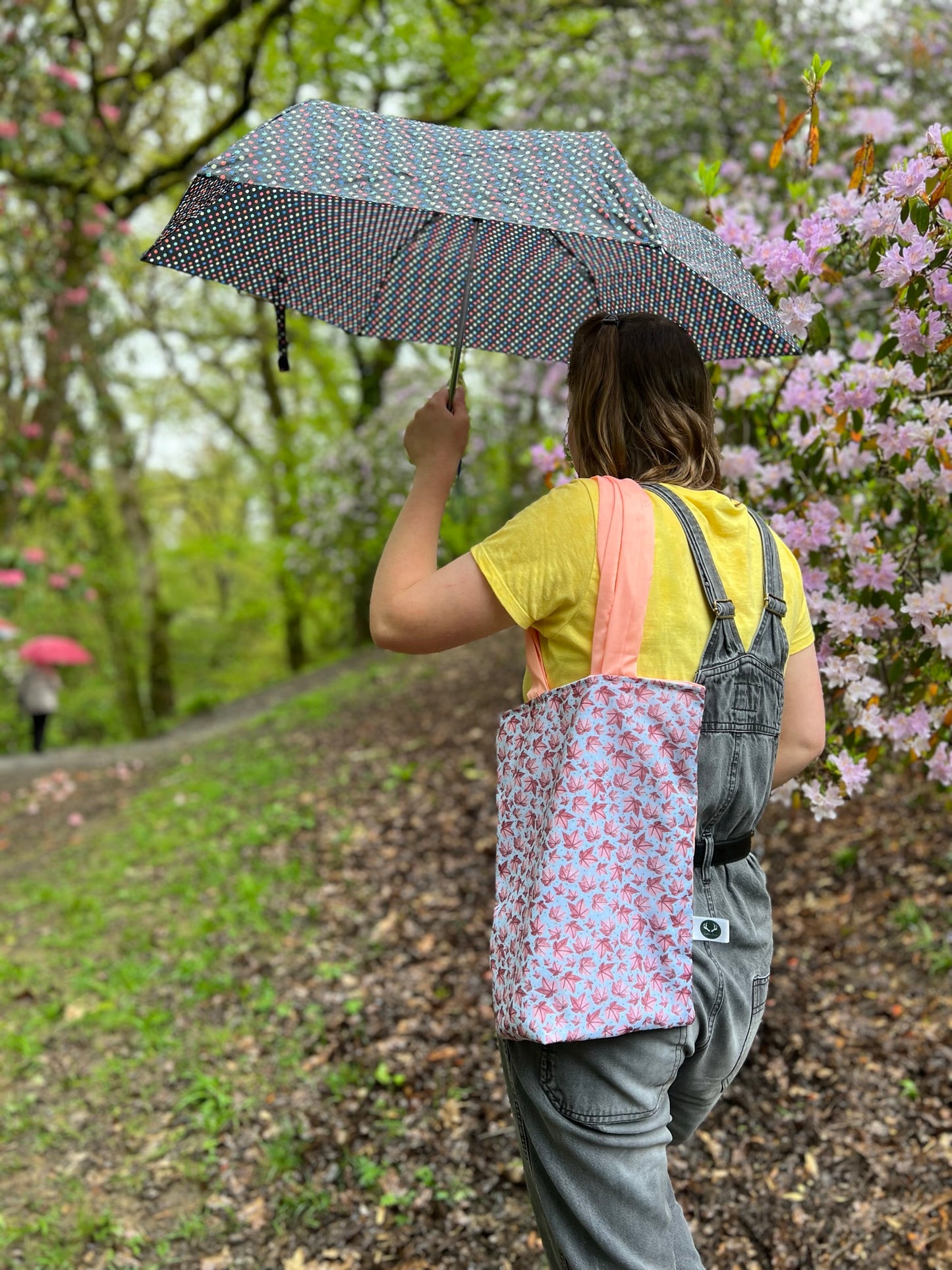 Pink Leafy Tote Bag - Tahlia Paige