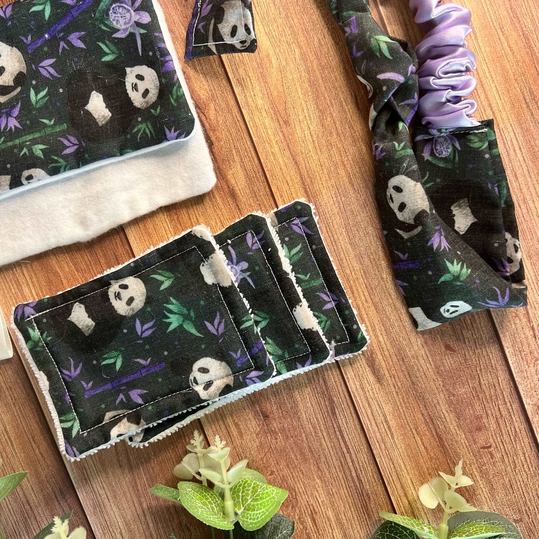Thoughtful panda gift set, perfect for a 65th birthday.
