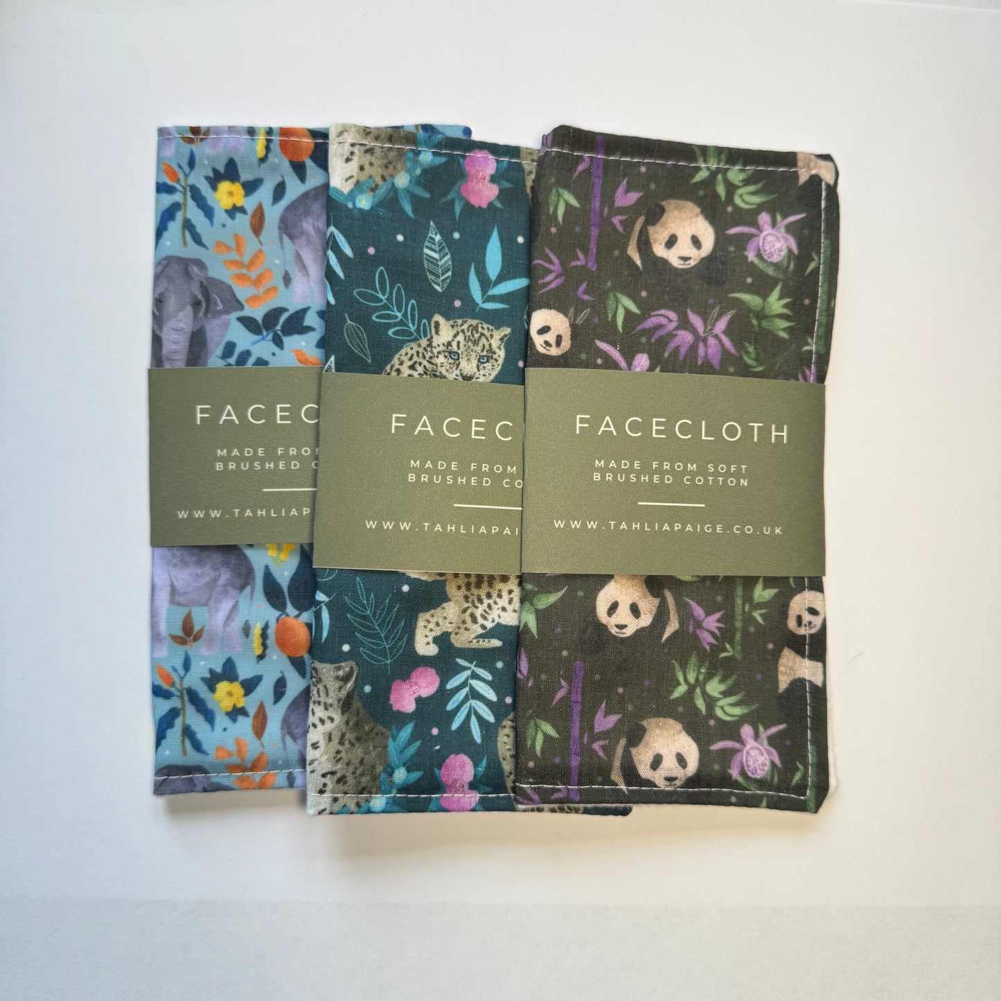 Endangered Asia Face Cloth Set