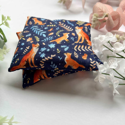 our cute hand warmers are shown as a closeup here, an ideal cute fox gift for someone who enjoys the woodlands