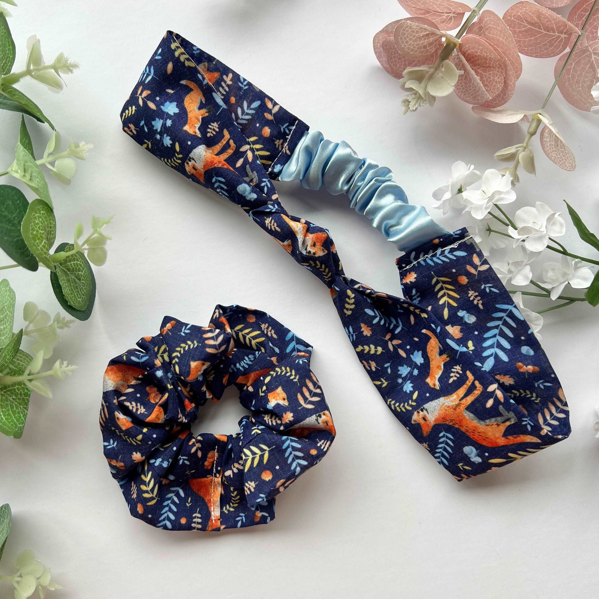 Fox-themed cute hair things gift set, ideal for hair care gift sets.