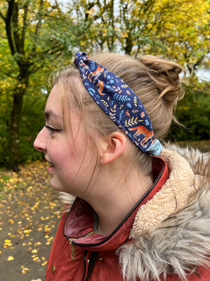 If you want to know where to buy hair accessories, shop fox gift ideas here with our animal headband with the fox pattern.
