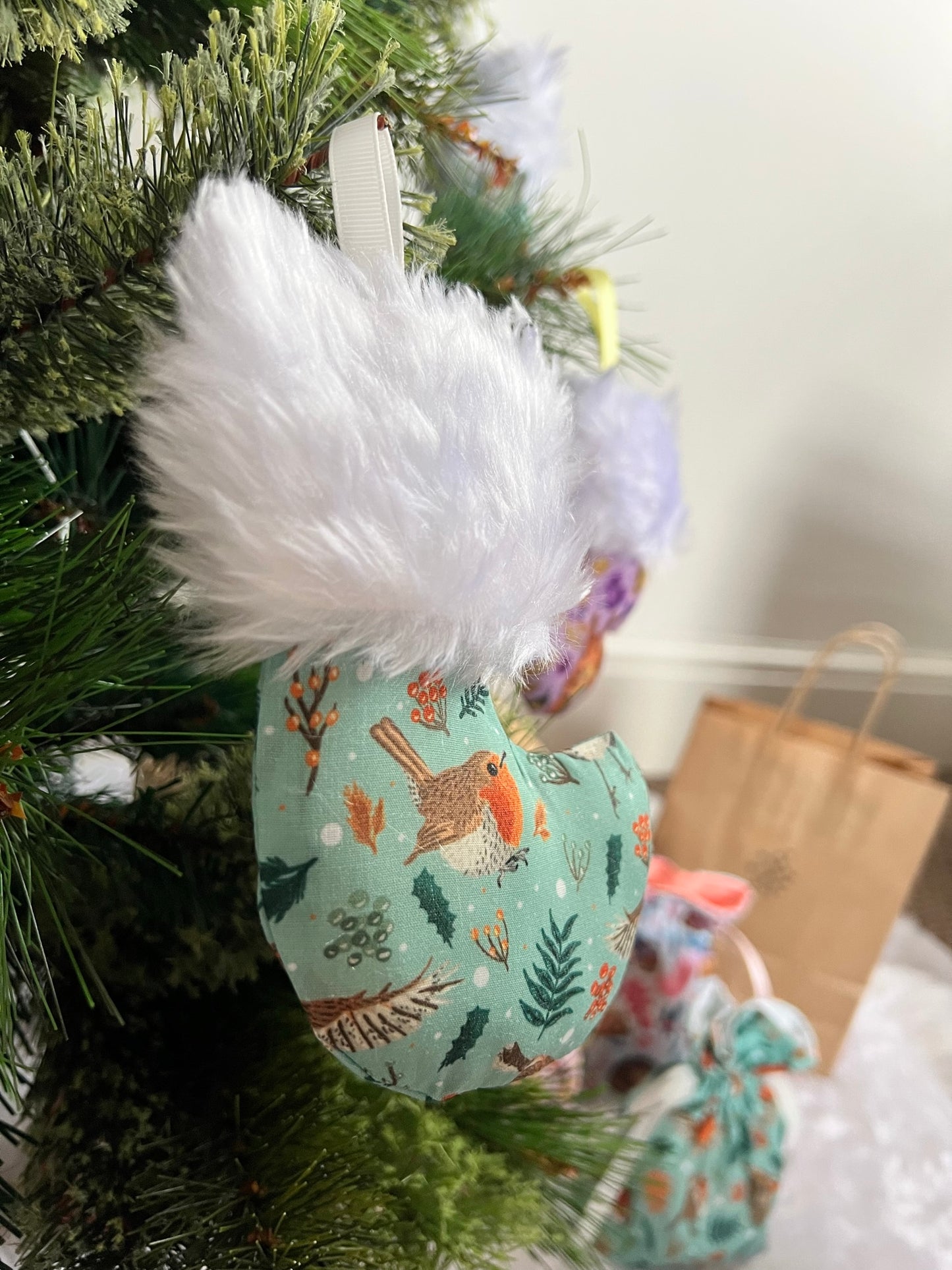 Robin Decorative Stocking Ornament