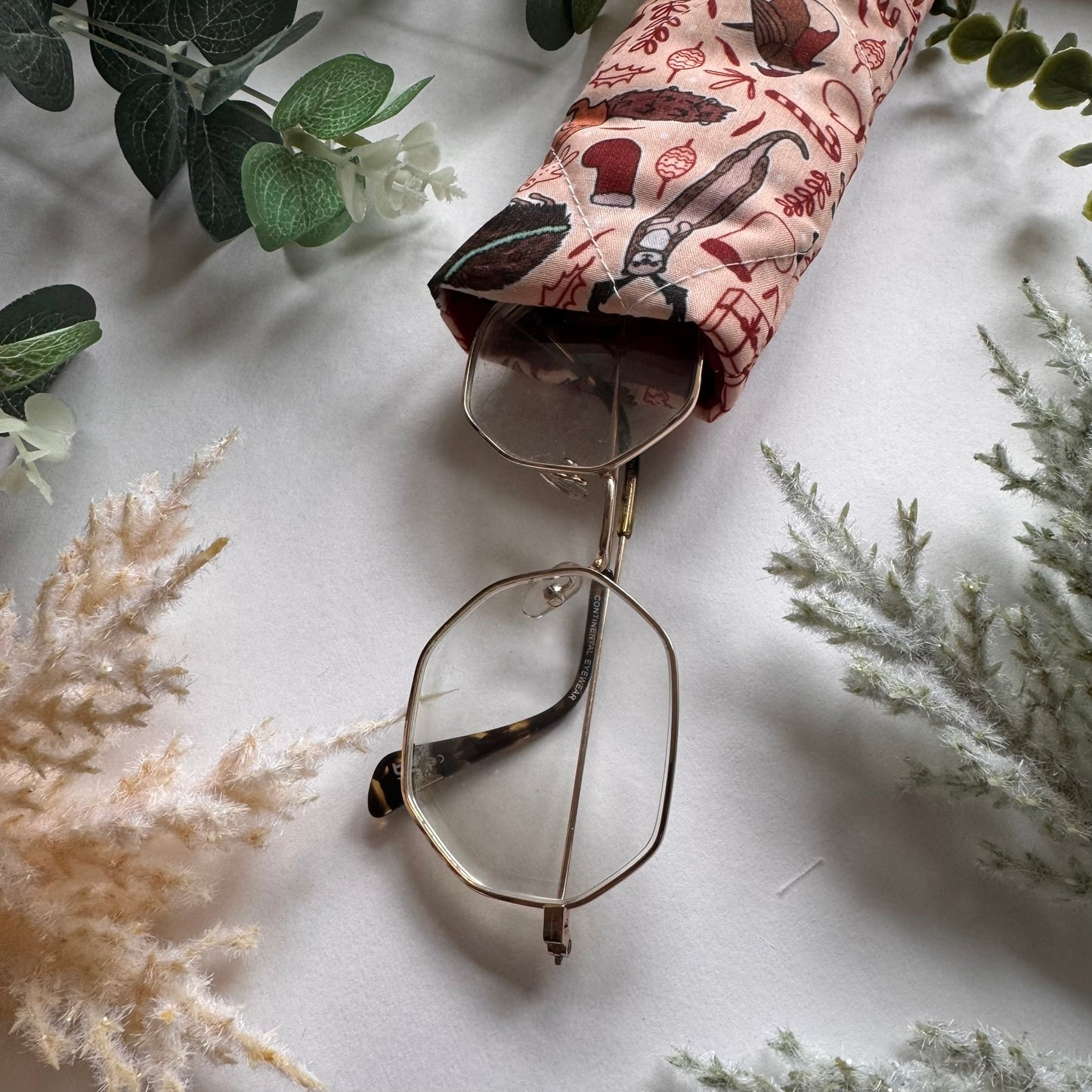 Woodland Christmas Glasses Case