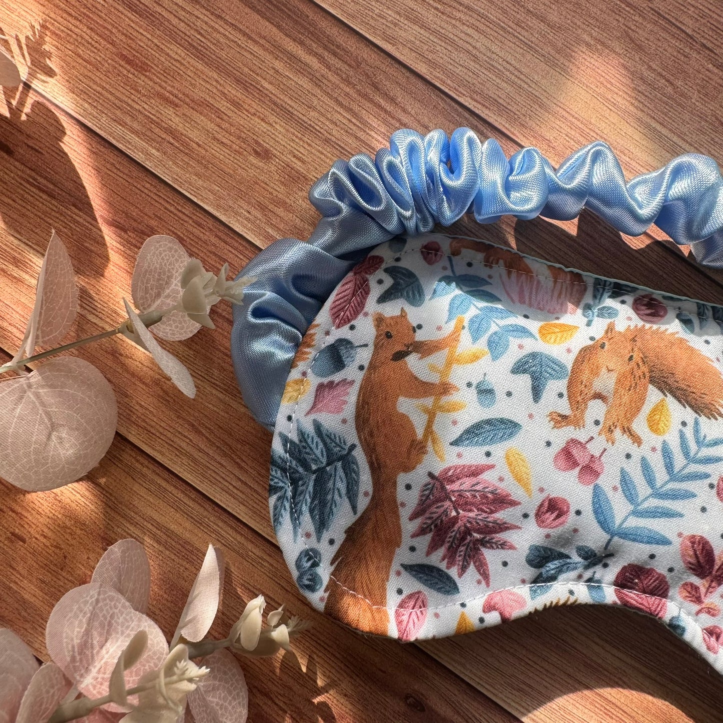 Weighted Red Squirrel Sleep Mask - Lavender Scented and Heated