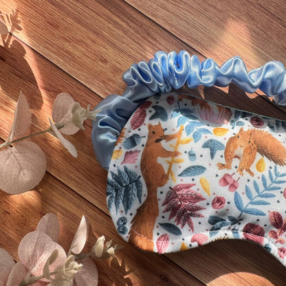 Weighted Red Squirrel Sleep Mask - Lavender Scented and Heated
