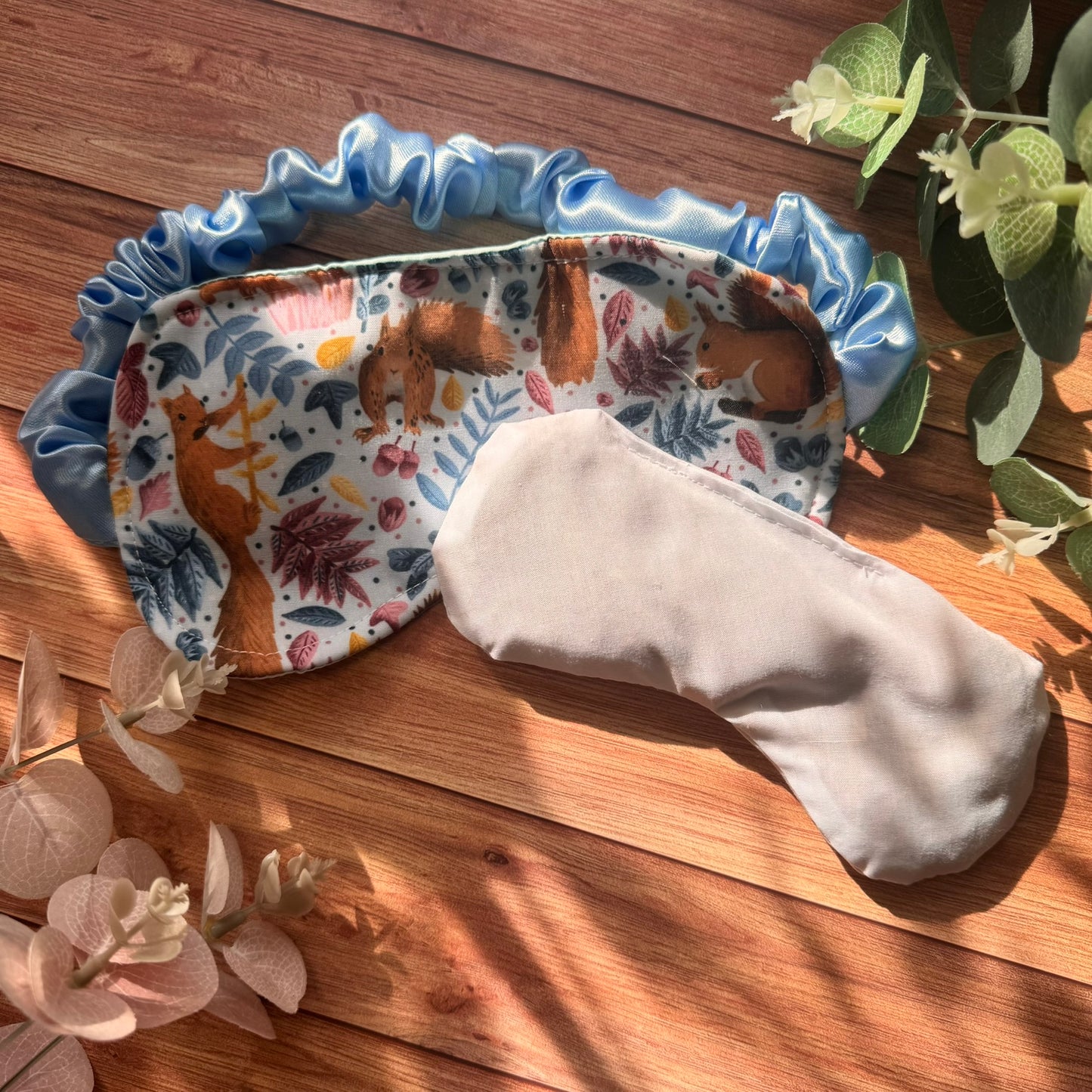 Weighted Red Squirrel Sleep Mask - Lavender Scented and Heated