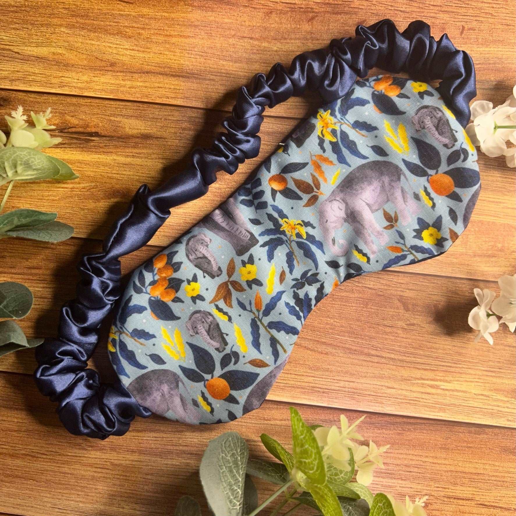 Relaxing elephant sleep mask for a good night's sleep.