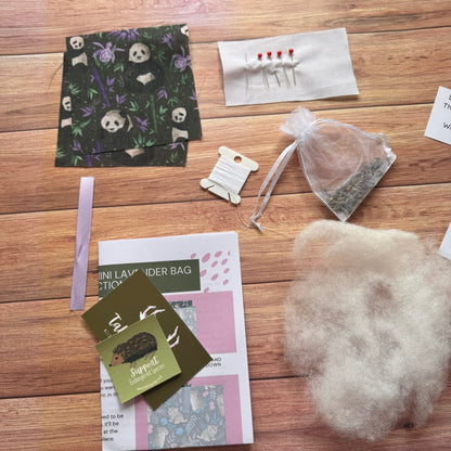 DIY Giant Panda Mini Lavender Bag Kit