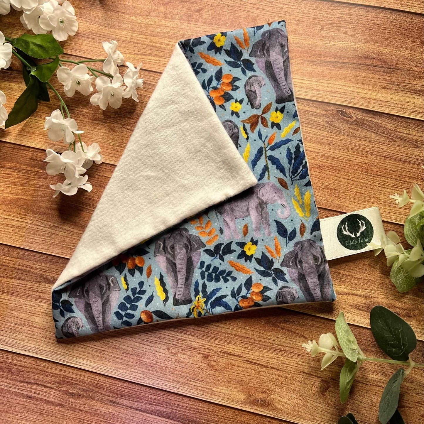 Elephant gift for her, face cloth.
