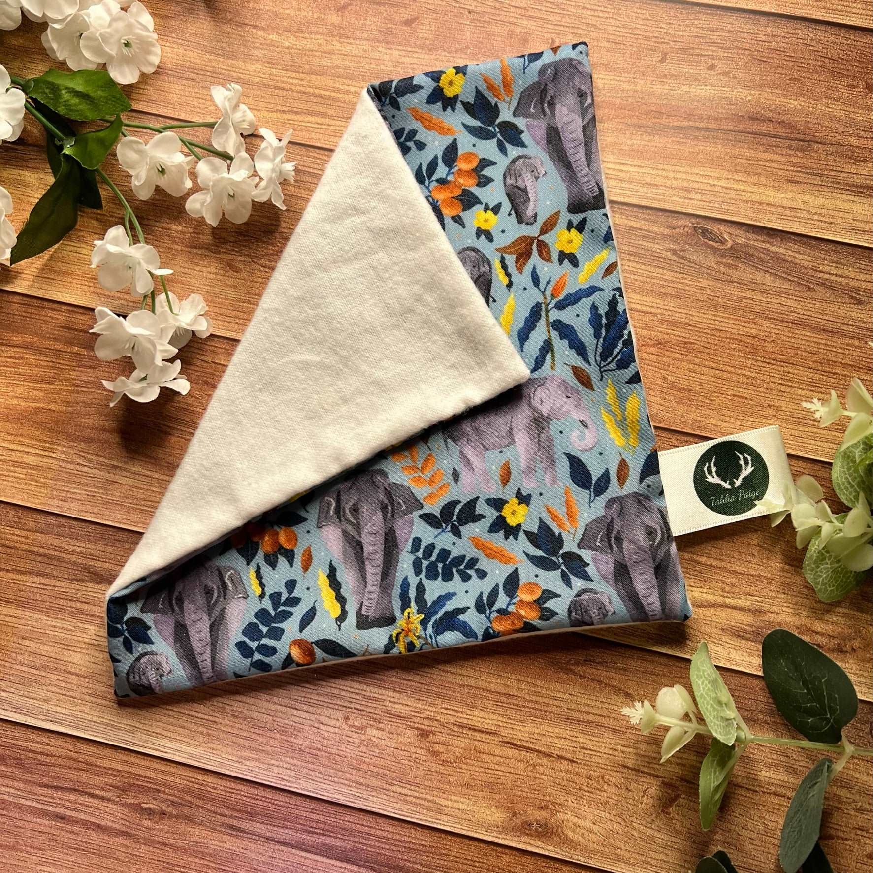 Elephant gift for her, face cloth.