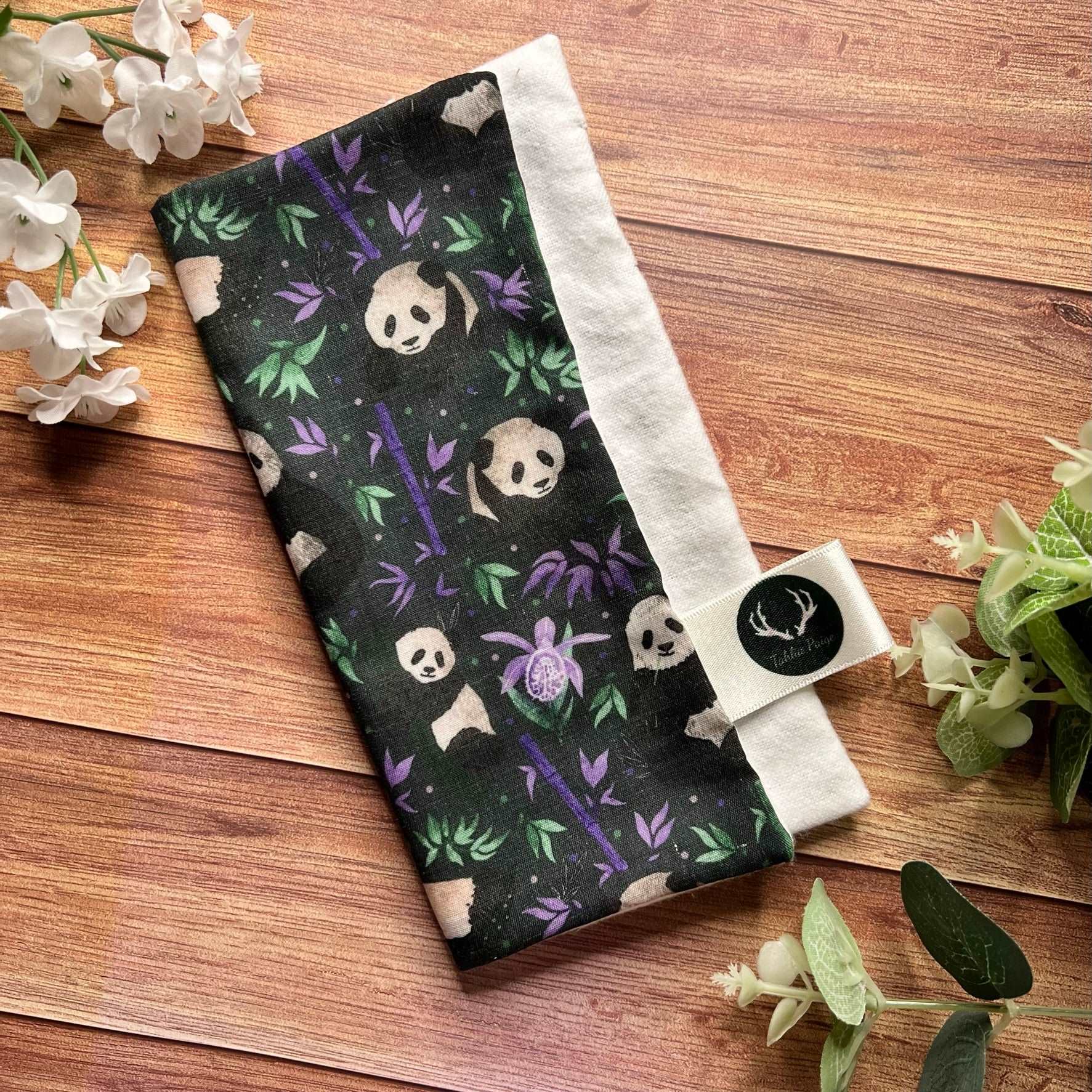 Panda face cloth, perfect for sustainable skincare and panda gift ideas.