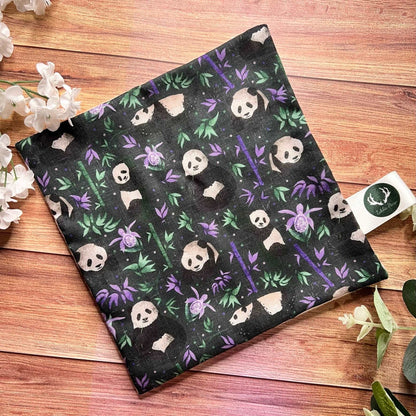 Charming panda face cloth, perfect for sustainable living.
