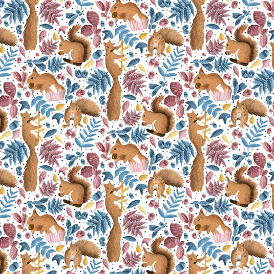 Red Squirrel Surface Pattern Design Collection – Tahlia Paige