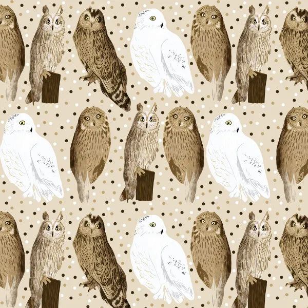a surface patern design of owls