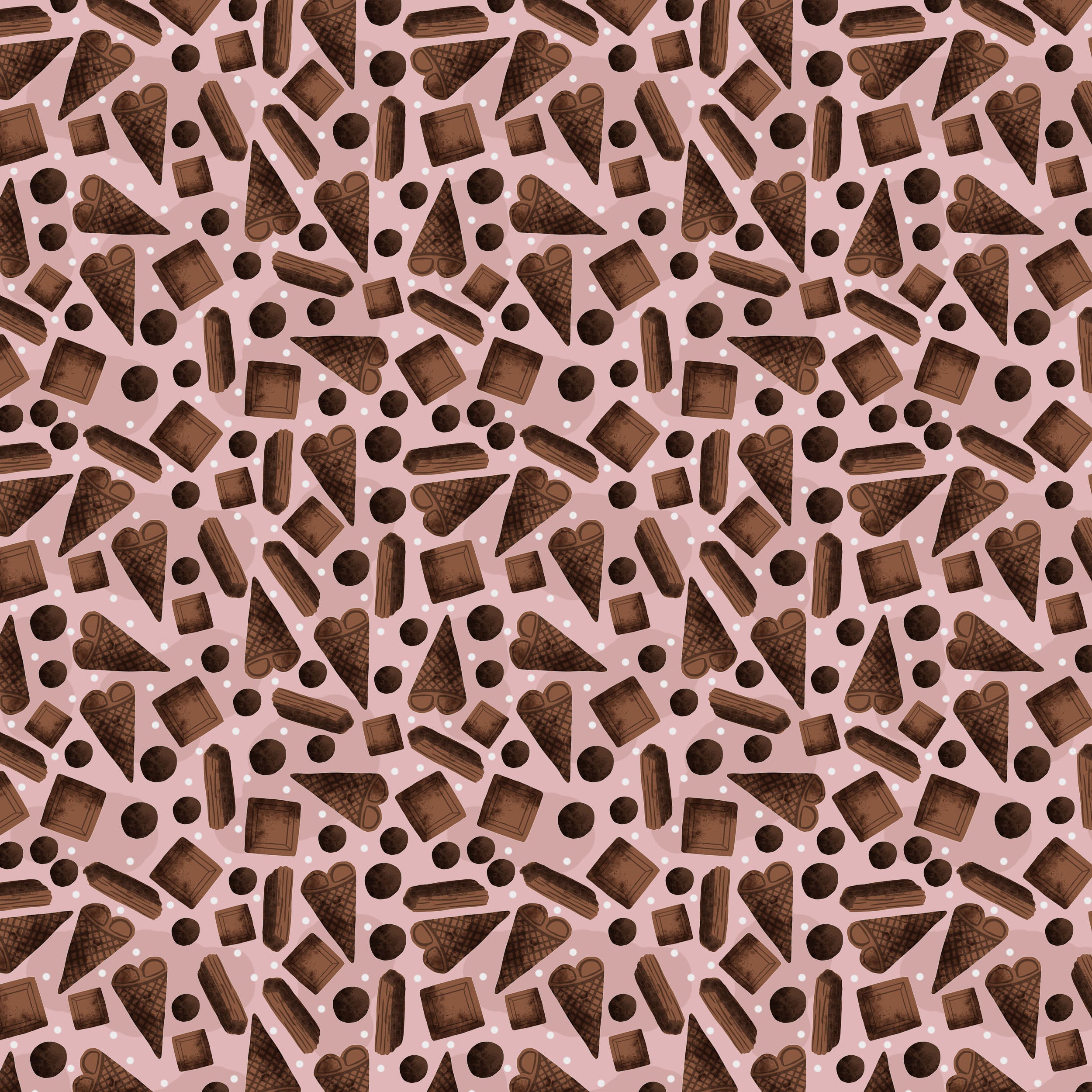 chocolate surface pattern design