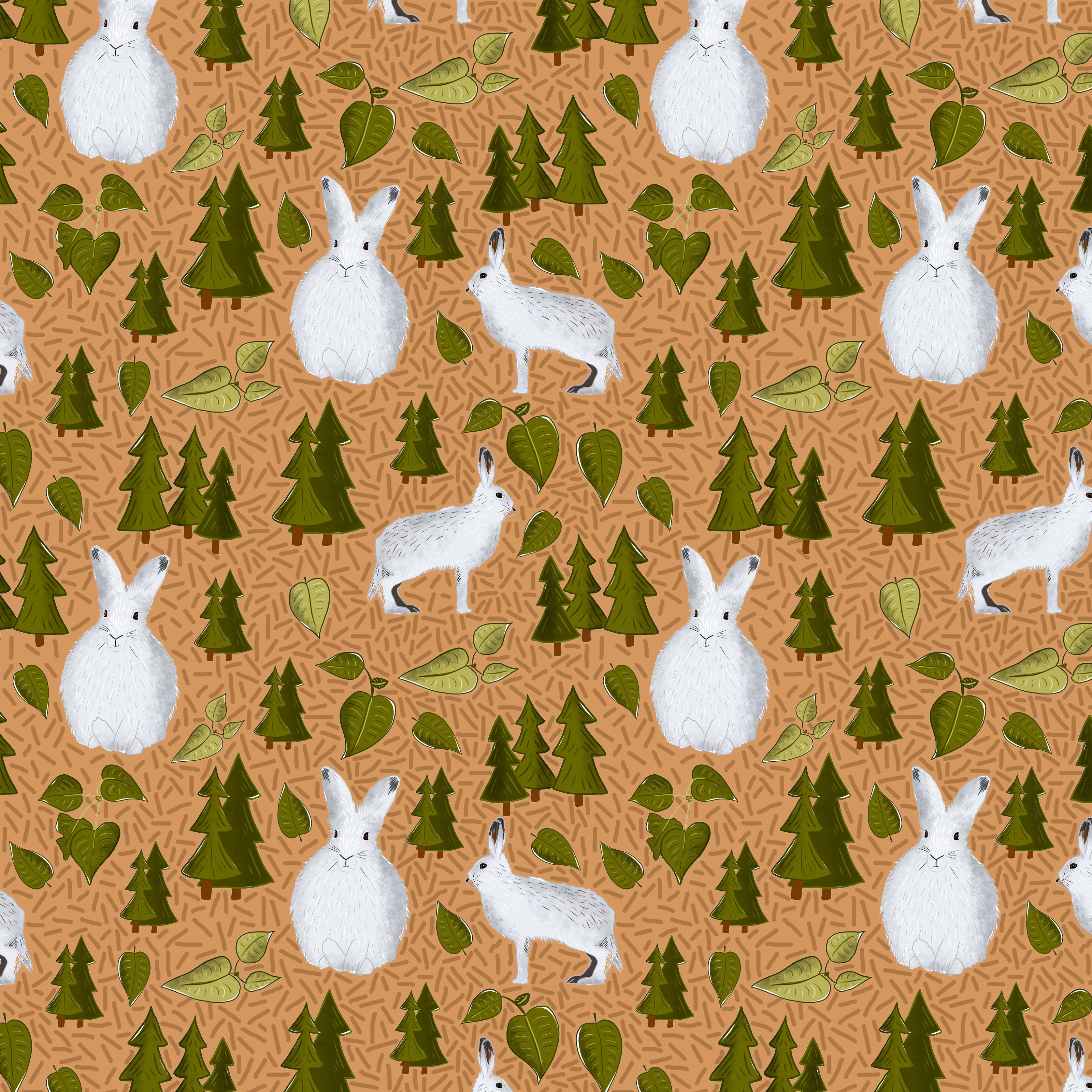 white rabbit seamless repeat