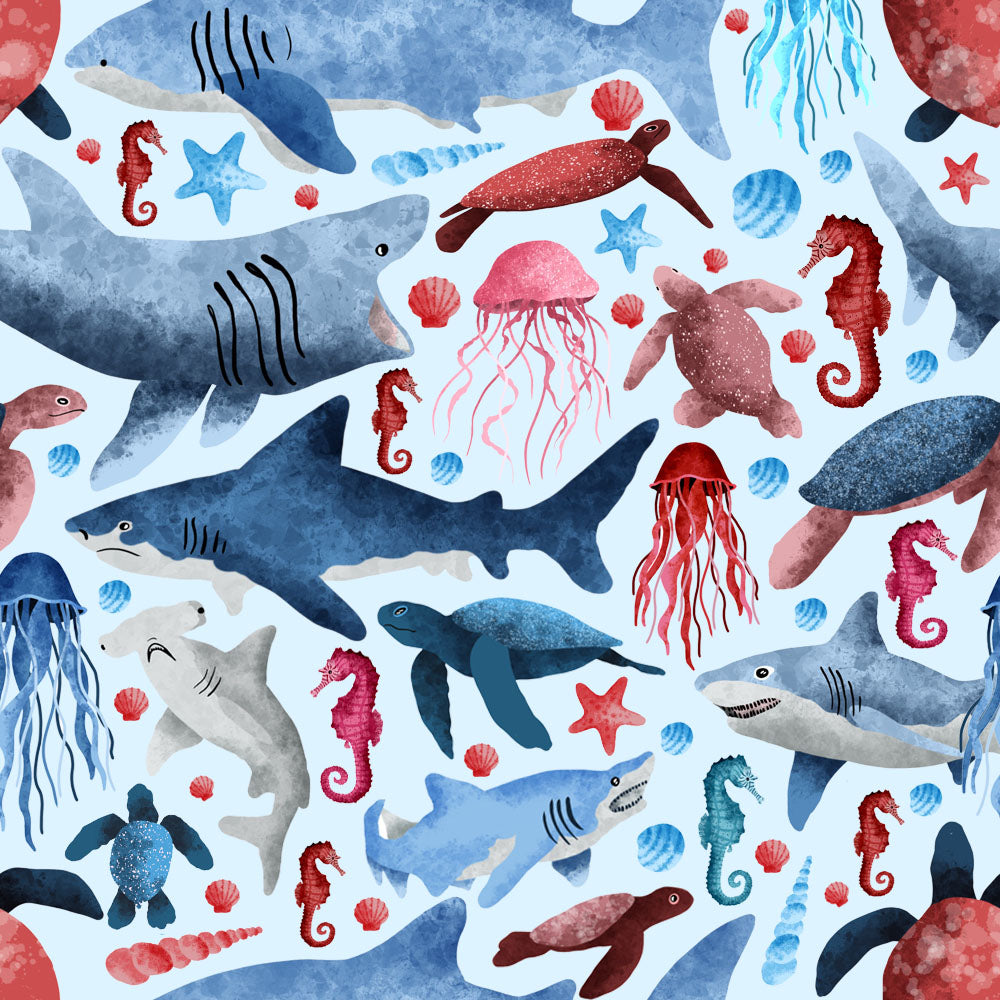 shark surface pattern design seamless repeat