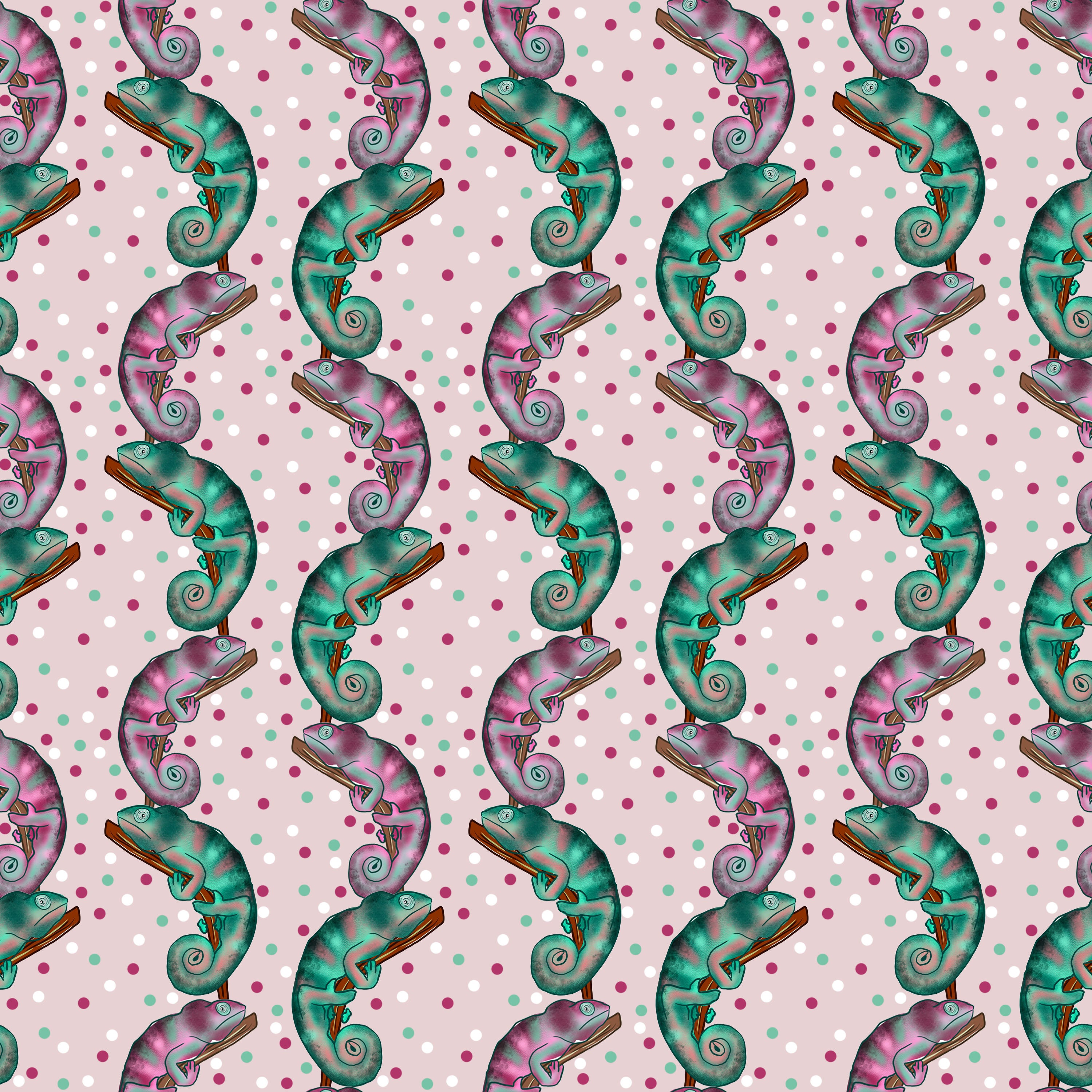 chameleon linear seamless repeat design