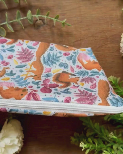Red Squirrel Toiletry Bag