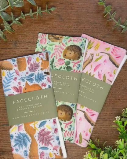 Asian Elephant Reusable Face Cloth