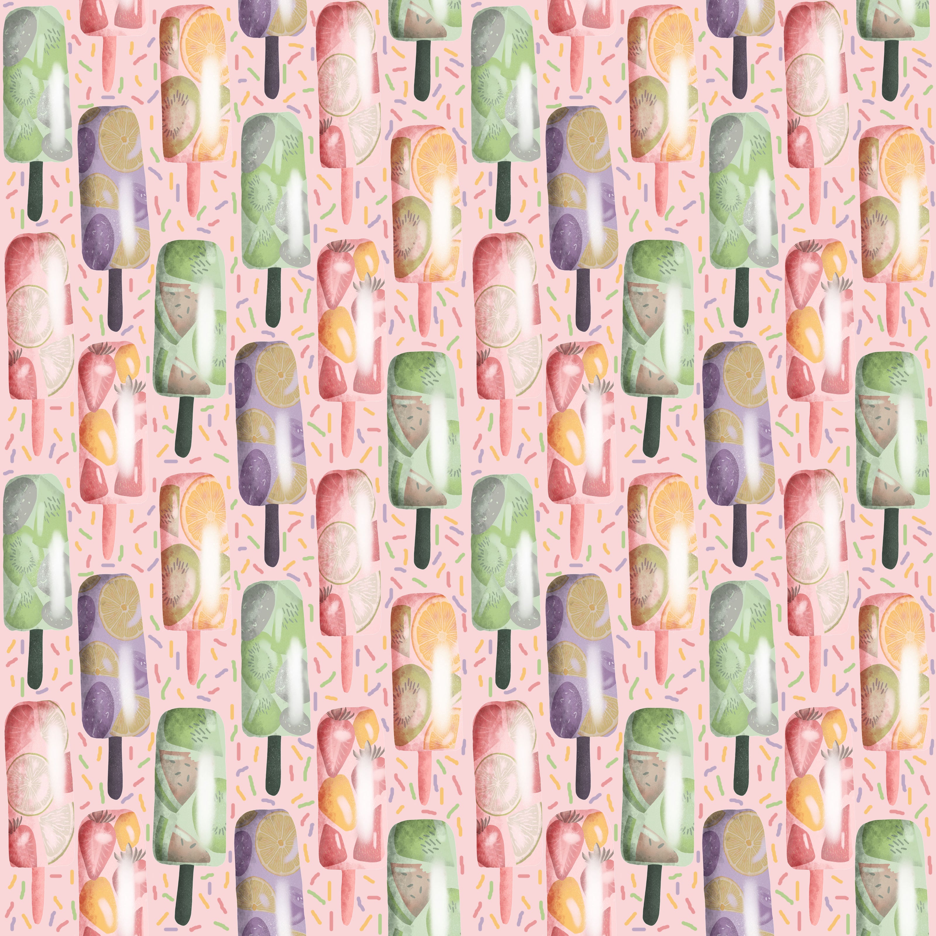 ice lolly repeat design tile