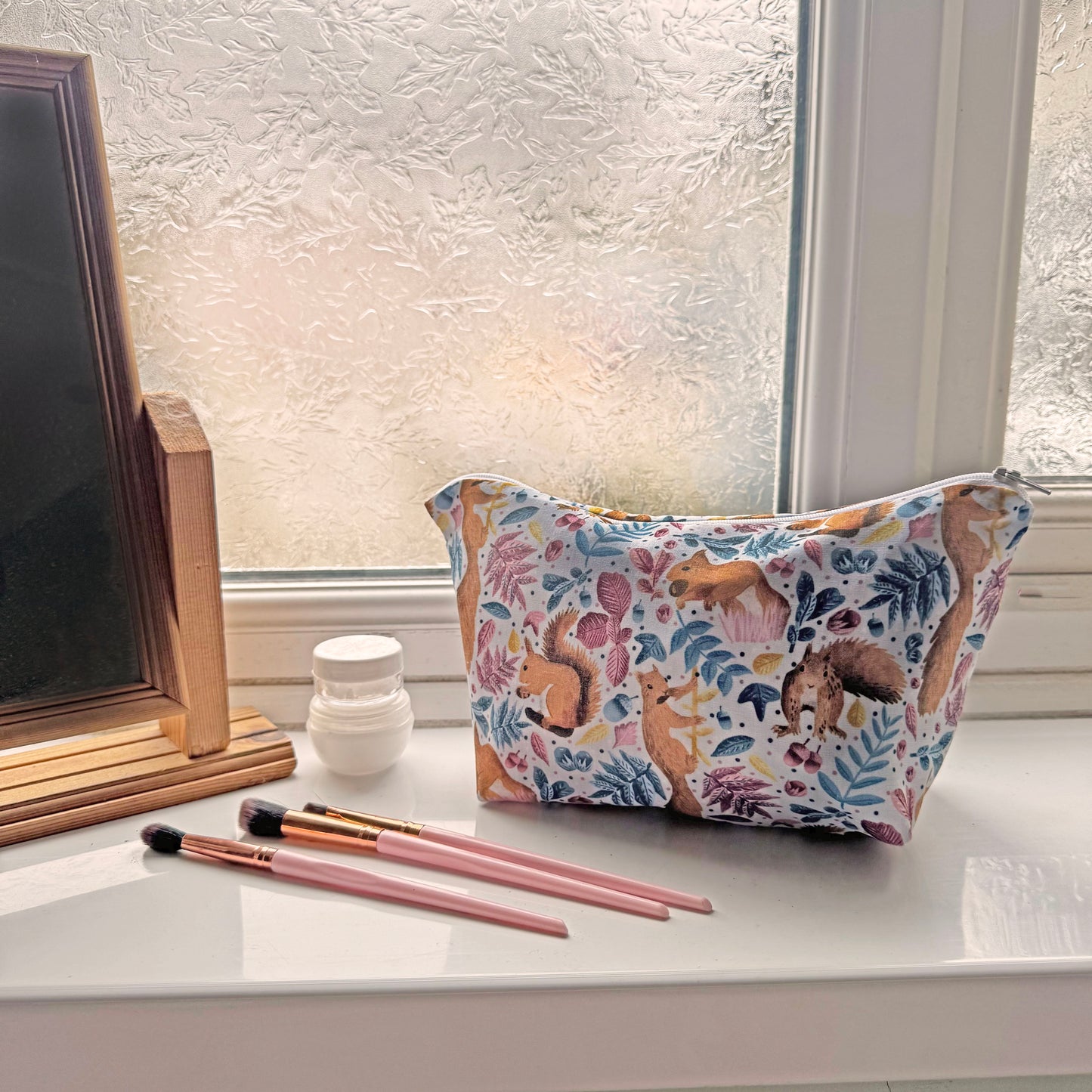 Red Squirrel Toiletry Bag