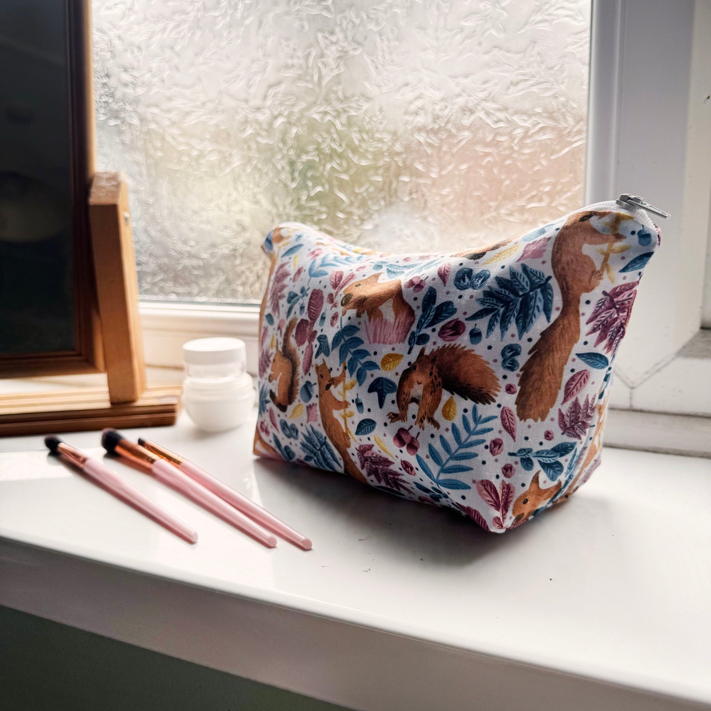 Red Squirrel Toiletry Bag