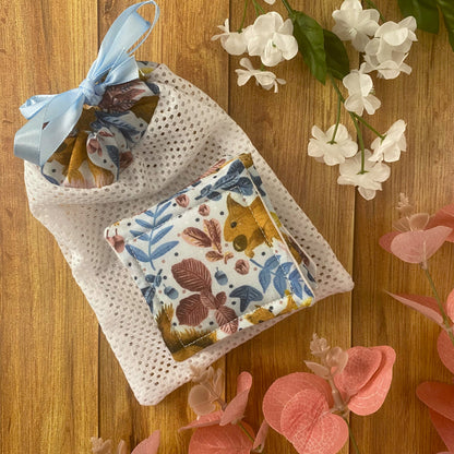 Squirrel gifts UK: red squirrel skincare gift set, perfect for eco conscious gifting.