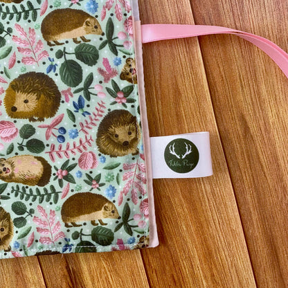 closeup of a hedgehog brush roll for a hedgehog lover