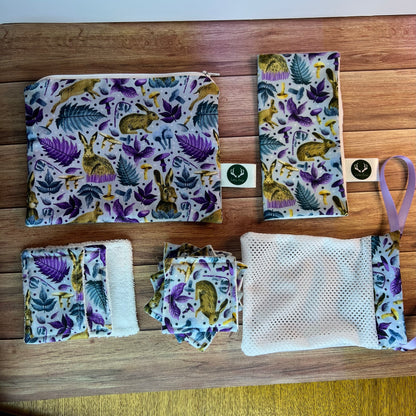 Beautiful sustainable starter gift set, perfect rabbit-themed gifts for adults.