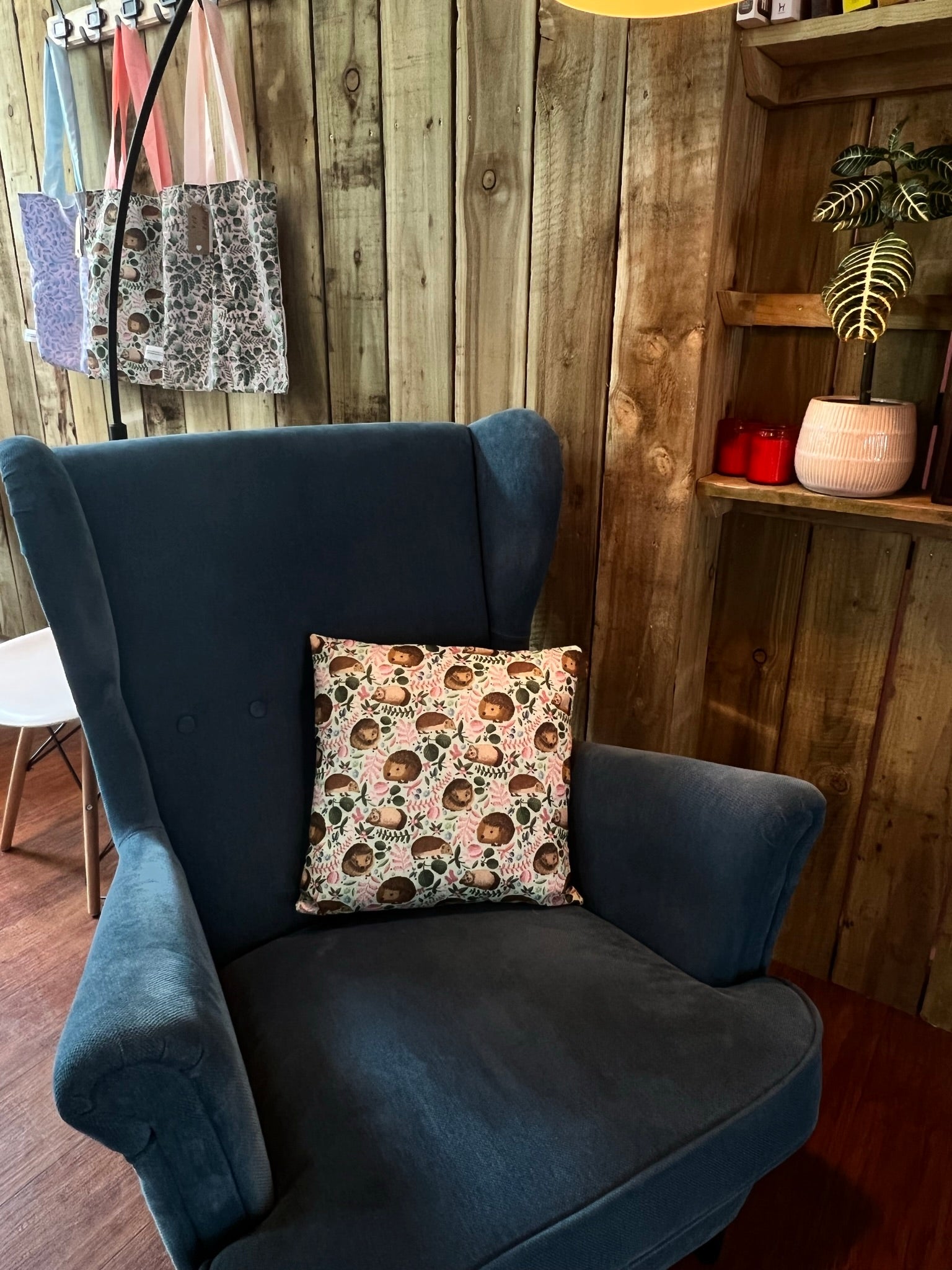 Cute hedgehog cushion, ideal for bringing cottagecore charm to any room in your home