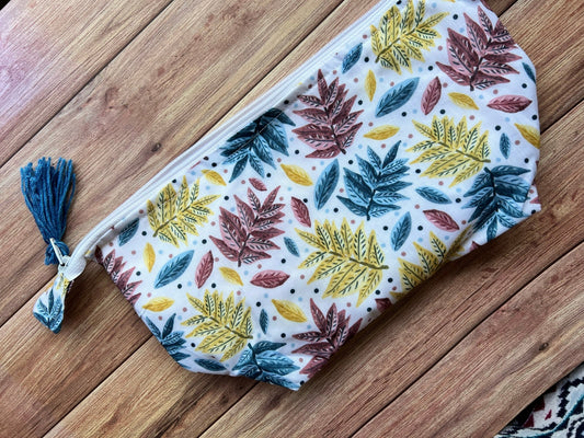 Multicoloured Foliage Makeup Bag - Tahlia Paige