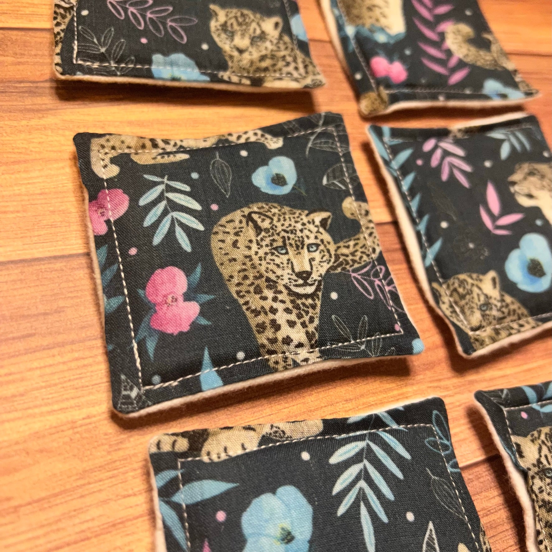 Snow leopard print mini skincare set, ideal zero waste gift.