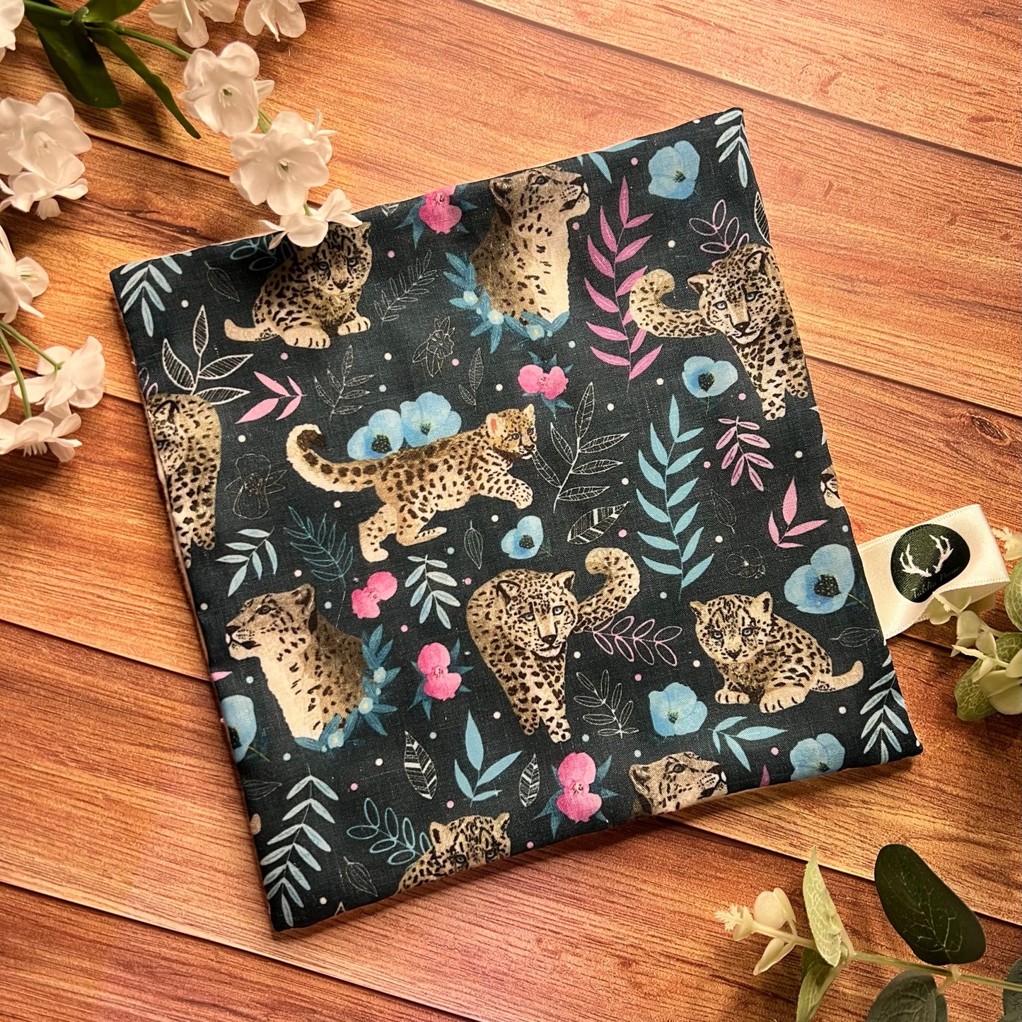 Snow Leopard Reusable Facecloth