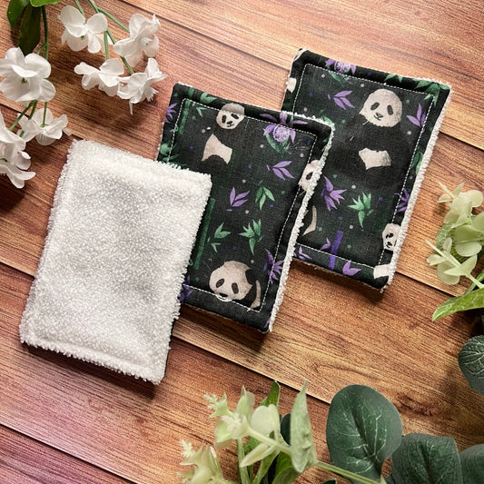 shop our exfoliating face pads as a panda gift idea, with soft towelling and a gorgeous pattern on the backing, these will make a great panda gift for a girlfriend.