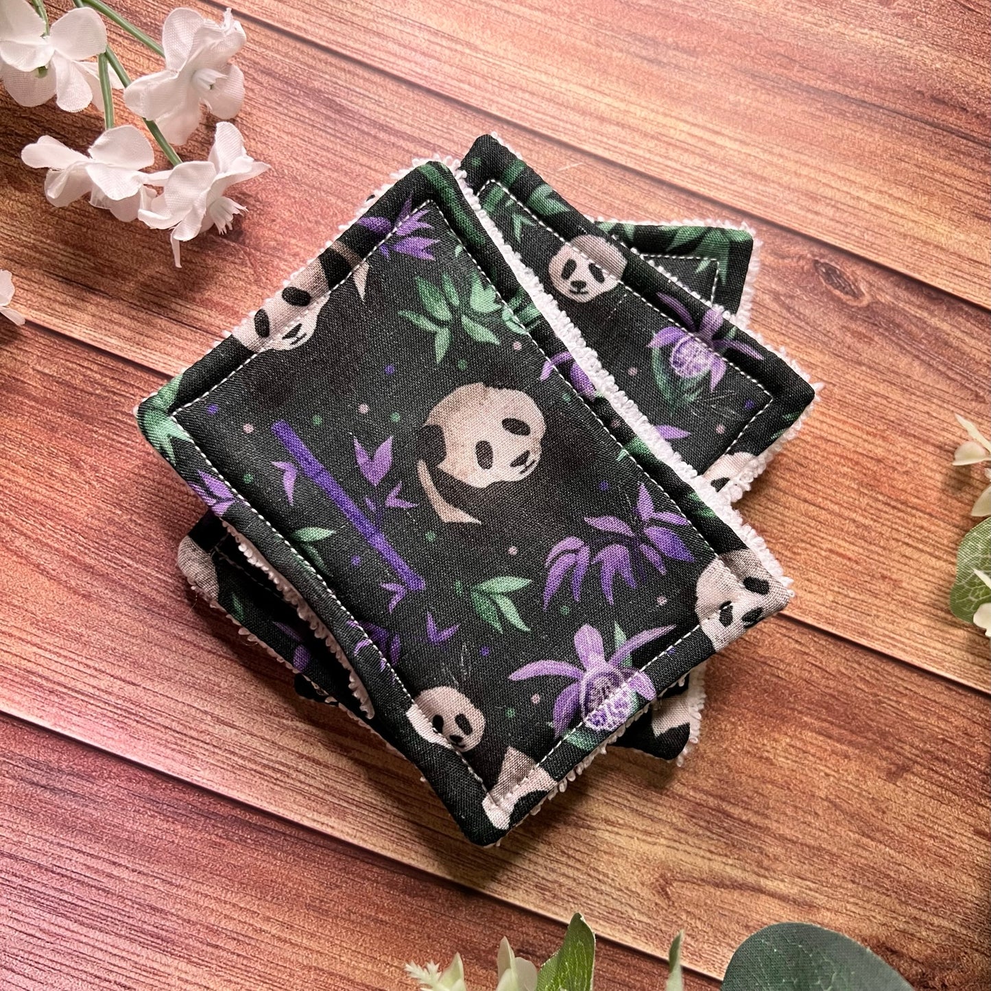 shop a panda gift for a girlfriend here with exfoliating face pads that will improve skin smoothness.