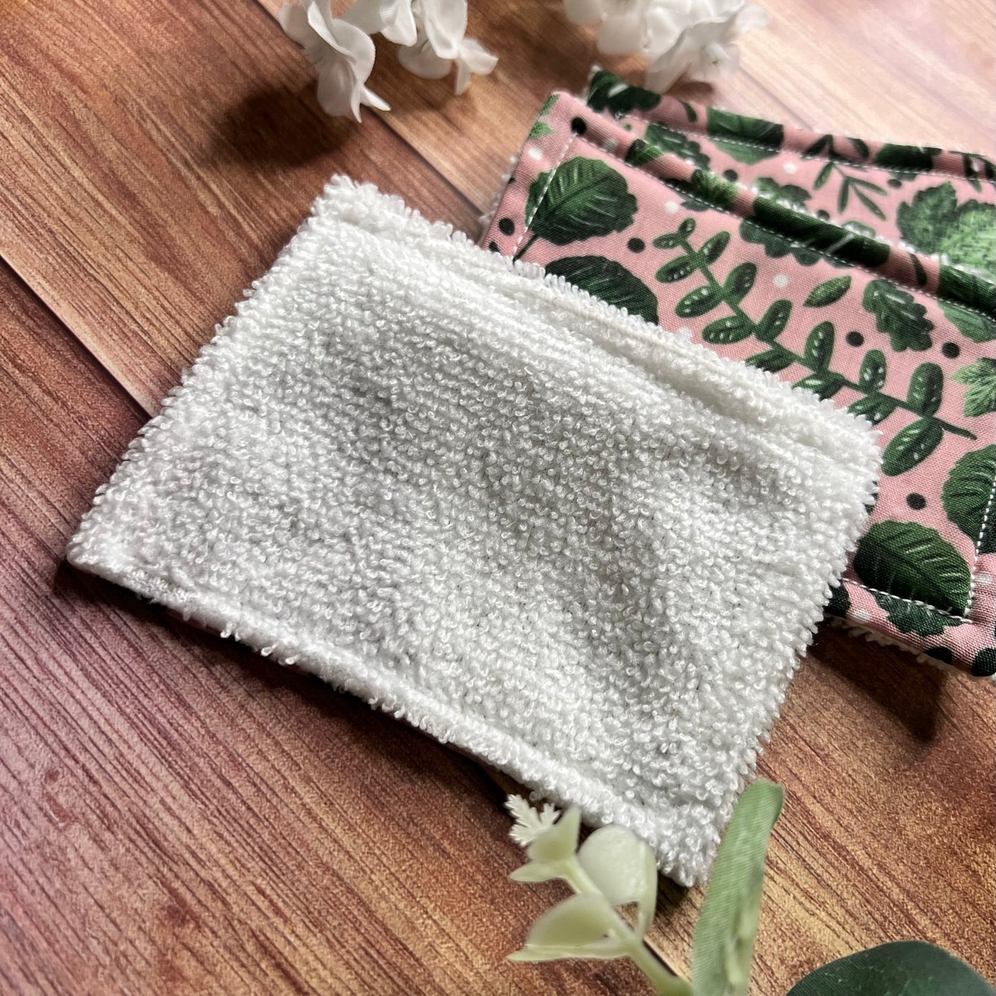 enjoy textured towelling on these exfoliating pads, as an eco friendly alternative to cotton pads. These make a great handmade gift for mom too.